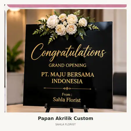 Papan Bunga Akrilik Lebak Bulus